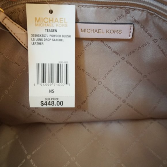 Michael Kors Tote Bag Pink + Wristlet Set Vanilla - Picture 9 of 14